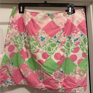 Lilly Pulitzer Pink & Green Summer Skirt